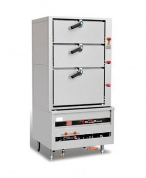 佰菲自吸風三門海鮮蒸柜